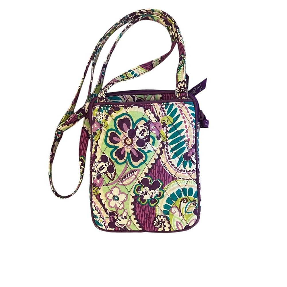 Vera Bradley X Disney Parks  Plums Up Mickey and Minnie Crossbody Small Purse - Picture 7 of 13